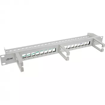 Plāksteru panelis InLine 76822A 1U Pelēks Rack capacity 1U