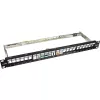 Tukšs patch panelis InLine 76824B 19 collu Cat.6A 24 portu 1U melns