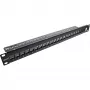 InLine Blank Patch Panel 19 collu 24 portu 1U melns