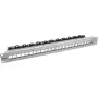 InLine Patch panel 24-way, Keystone empty panel Patch panel, 19 collu, 1U pelēks
