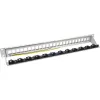 InLine Patch panel 24-way, Keystone empty panel Patch panel, 19 collu, 1U pelēks