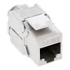 InLine Cat.6A kaste piestiprināma vienā līmenī 2x RJ45 balta RAL9010