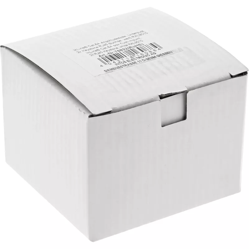 InLine Cat.6A kaste piestiprināma vienā līmenī 2x RJ45 balta RAL9010