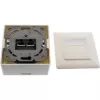 InLine Cat.6A sienas kontaktligzdu kārba virsmas vai slēptai montāžai 2x RJ45 ligzda 76842S