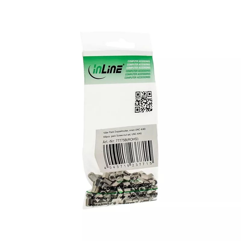 Skrūvju-uzgriežņu komplekts UNC 4/40 InLine 77775B 100 gab.