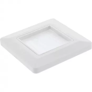 Sienas rāmis ar suku caurlaidi InLine 78501 televizoram, plastmasa, balts RAL9010, 80×80 mm