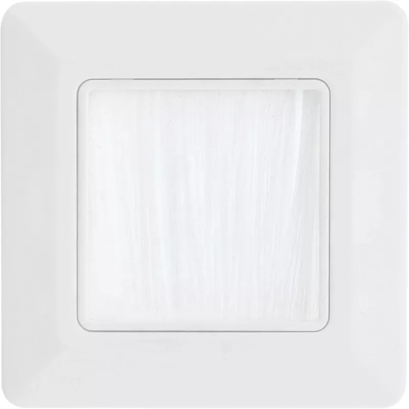 Sienas rāmis ar suku caurlaidi InLine 78501 televizoram, plastmasa, balts RAL9010, 80×80 mm