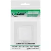 Sienas rāmis ar suku caurlaidi InLine 78501 televizoram, plastmasa, balts RAL9010, 80×80 mm