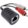 InLine RCA Audio pārraide caur LAN / Ethernet / RJ45 kabeli — 2 gab. viens komplekts