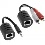 InLine RCA Audio over LAN / Ethernet / RJ45 kabelis, maks. 50 m komplekts