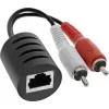 InLine RCA Audio over LAN / Ethernet / RJ45 kabelis, maks. 50 m komplekts