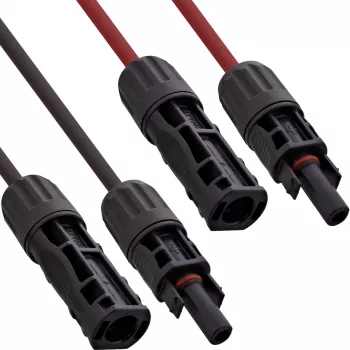 Vidēja sprieguma kabelis InLine 95601 Sarkans Melns 1500V 1m 0,7mm