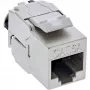 InLine 24-portu lielapjoma komplekts Keystone RJ45 savienotājs plāns SNAP-In Cat.6A ar integrētu kabeļu saiti (B-76202P)