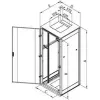 Brīvi stāvošs statnis Triton RMA-18-A66-CAX-N1 18U 800 kg pelēks