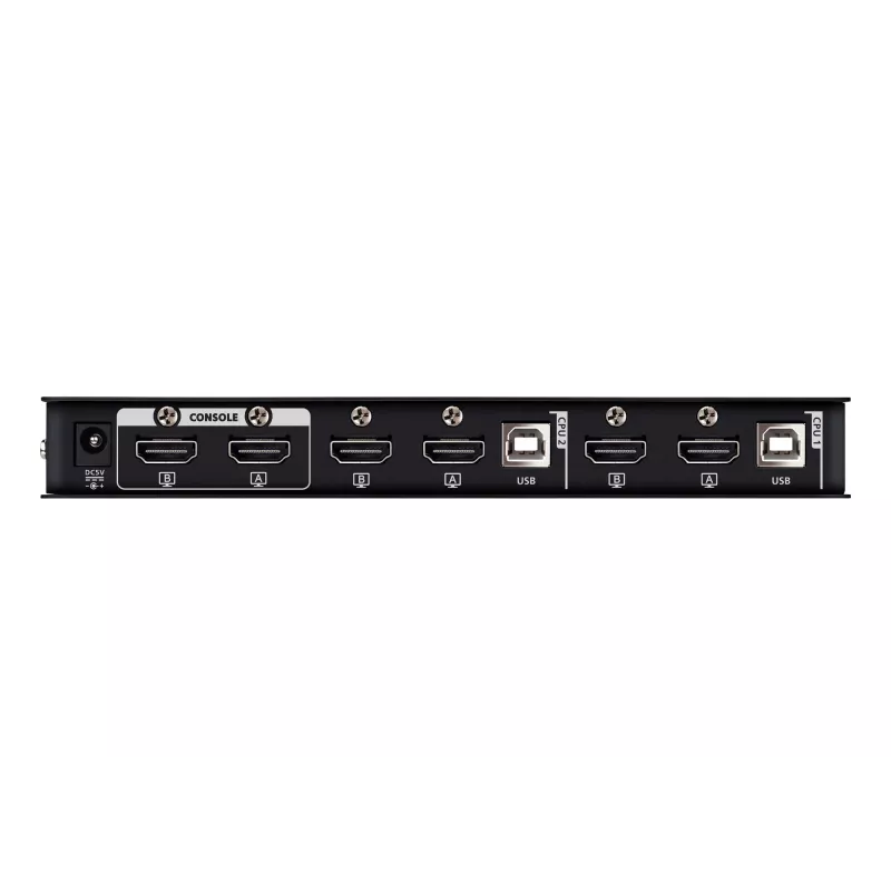 ATEN 2‑portu USB 4K HDMI divu displeju KVMP slēdzis (iekļauti kabeļi)
