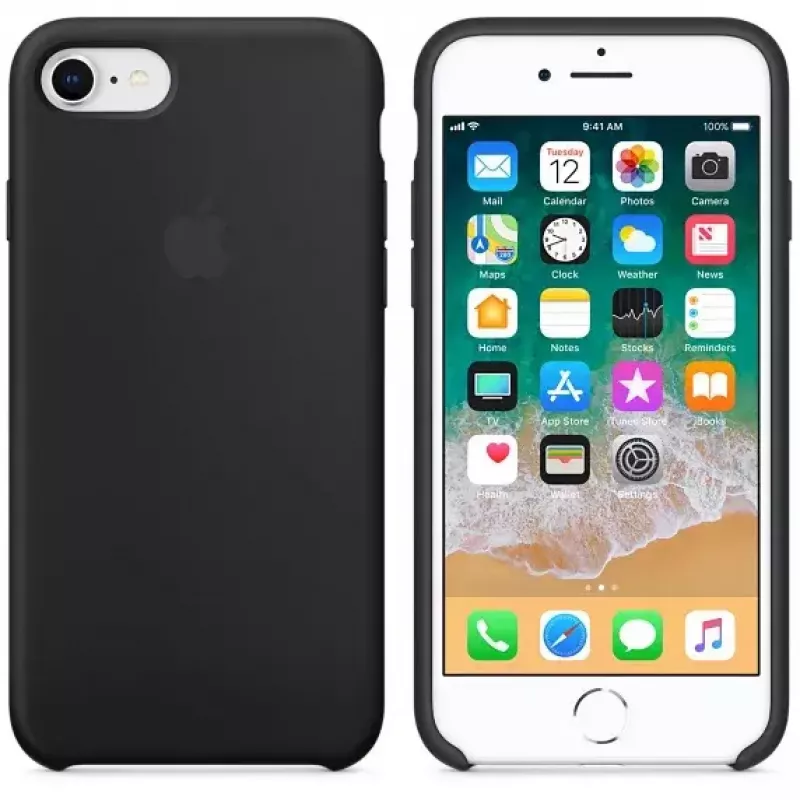 Ādas maciņš Apple MQGK2ZM/A iPhone 8/7, melns