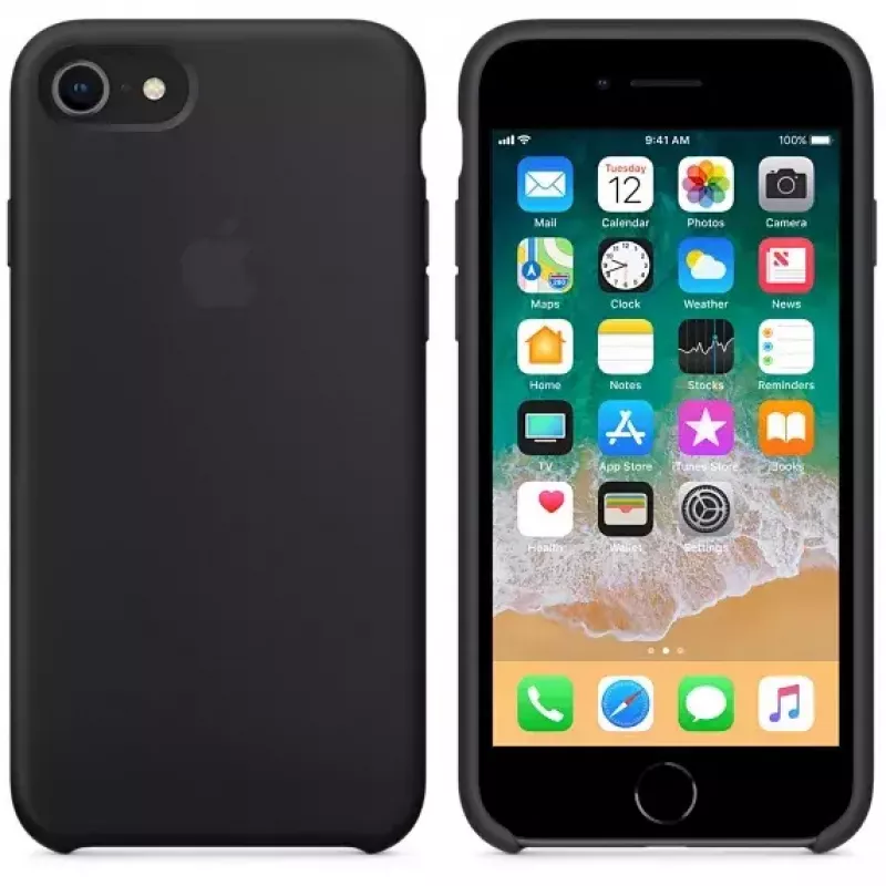 Ādas maciņš Apple MQGK2ZM/A iPhone 8/7, melns