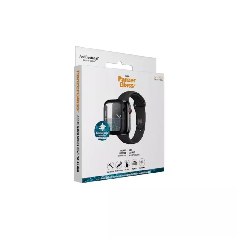 PanzerGlass ® Full body vāciņš Melns Apple Watch SE 3 | SE | 6 | 5 | 4 | 44mm