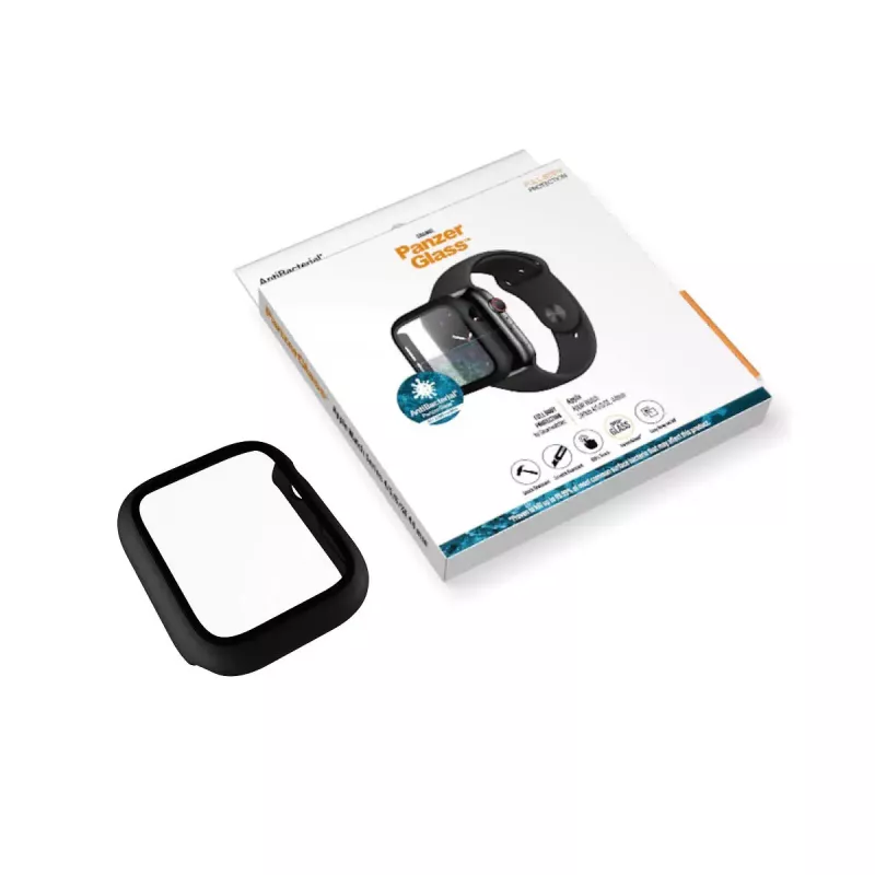 PanzerGlass ® Full body vāciņš Melns Apple Watch SE 3 | SE | 6 | 5 | 4 | 44mm