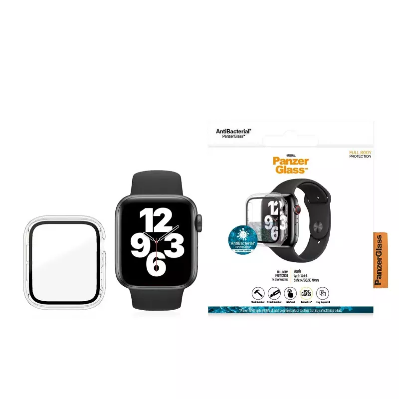 PanzerGlass ® Full body vāciņš Transparent Apple Watch Series SE 3 | 6 | 5 | 4 | 40mm