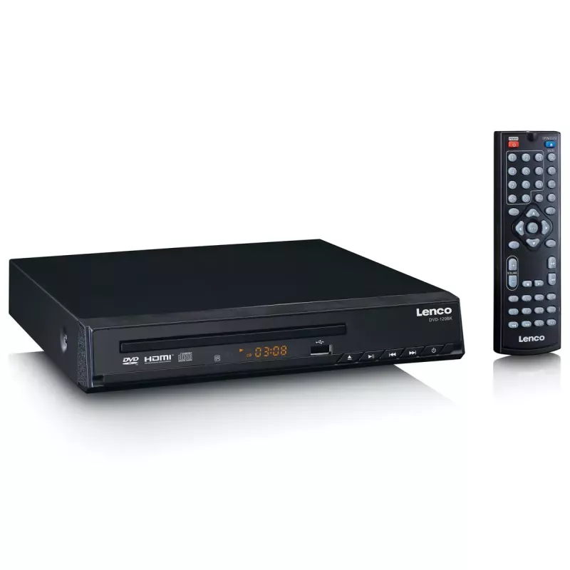 DVD atskaņotājs Lenco DVD-120 Melns NTSC PAL 20-20000 Hz 90 dB