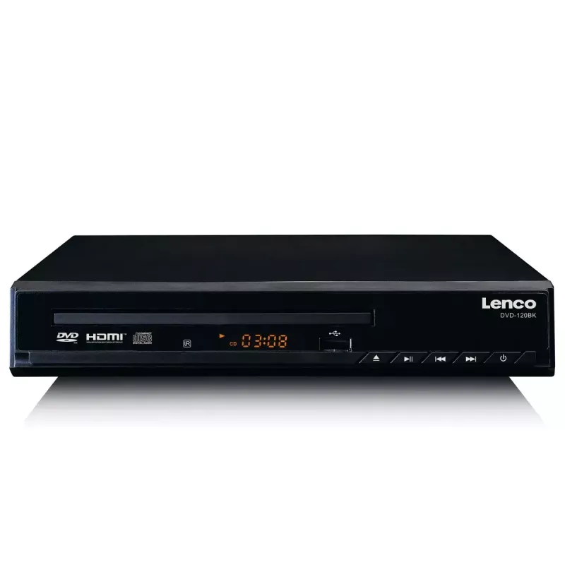 DVD atskaņotājs Lenco DVD-120 Melns NTSC PAL 20-20000 Hz 90 dB