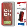 Displex privātuma ekrāna aizsargs (10H) Samsung Galaxy S24+/S25+, EASY-ON® Eco montāžas rāmis, privātuma filtrs