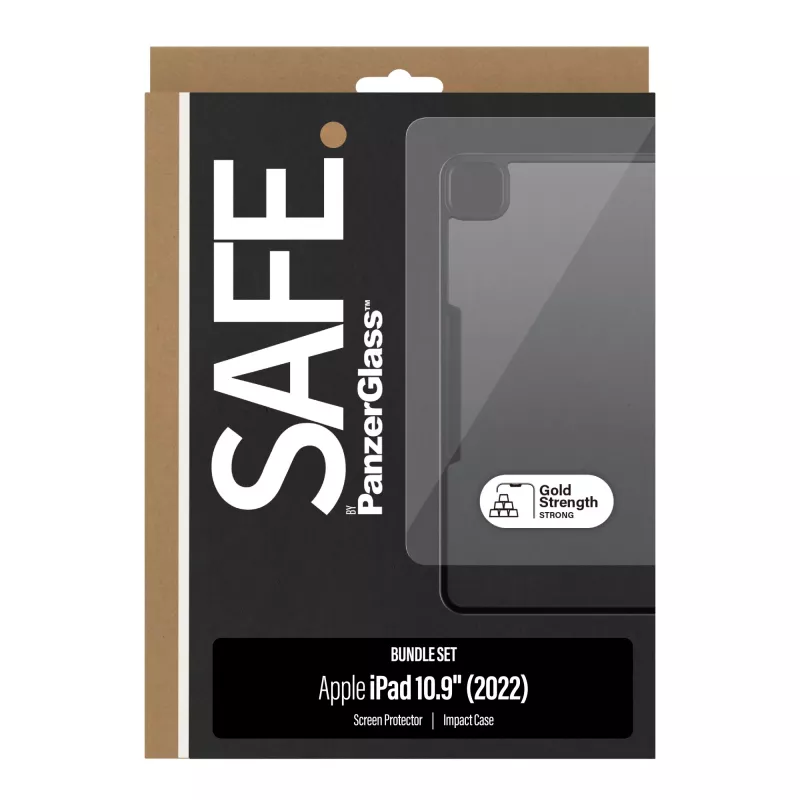 PanzerGlass SAFE. by ® 2-in-1 komplekts iPad 10.9‘’ (2022) | Ultra-Wide Fit