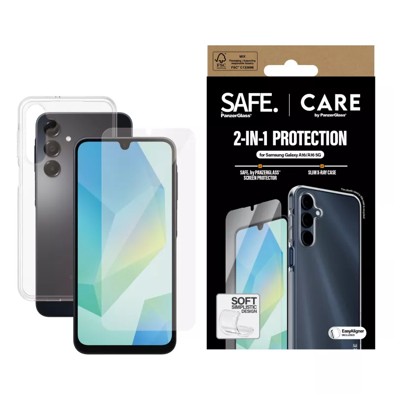 PanzerGlass CARE™ by ® 2-in-1 komplekts Samsung Galaxy A16 4G | A16 5G