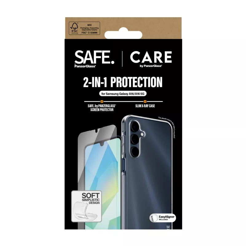 PanzerGlass CARE™ by ® 2-in-1 komplekts Samsung Galaxy A16 4G | A16 5G