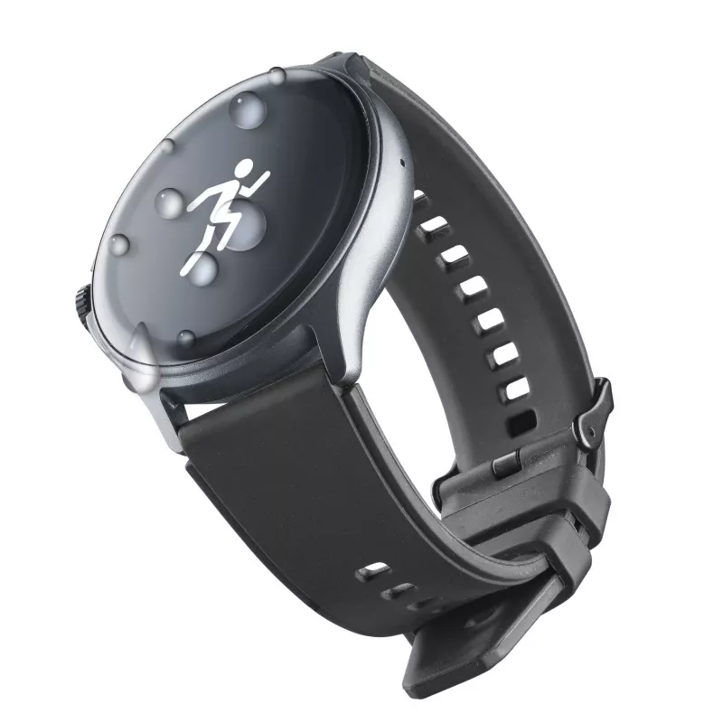 Cellularline ION PRO Round Bluetooth® viedpulkstenis ar lietotni, 3,51 cm (1,38 collas), TFT, skārienjūtīgs ekrāns, 0,00064 GB, 98 g