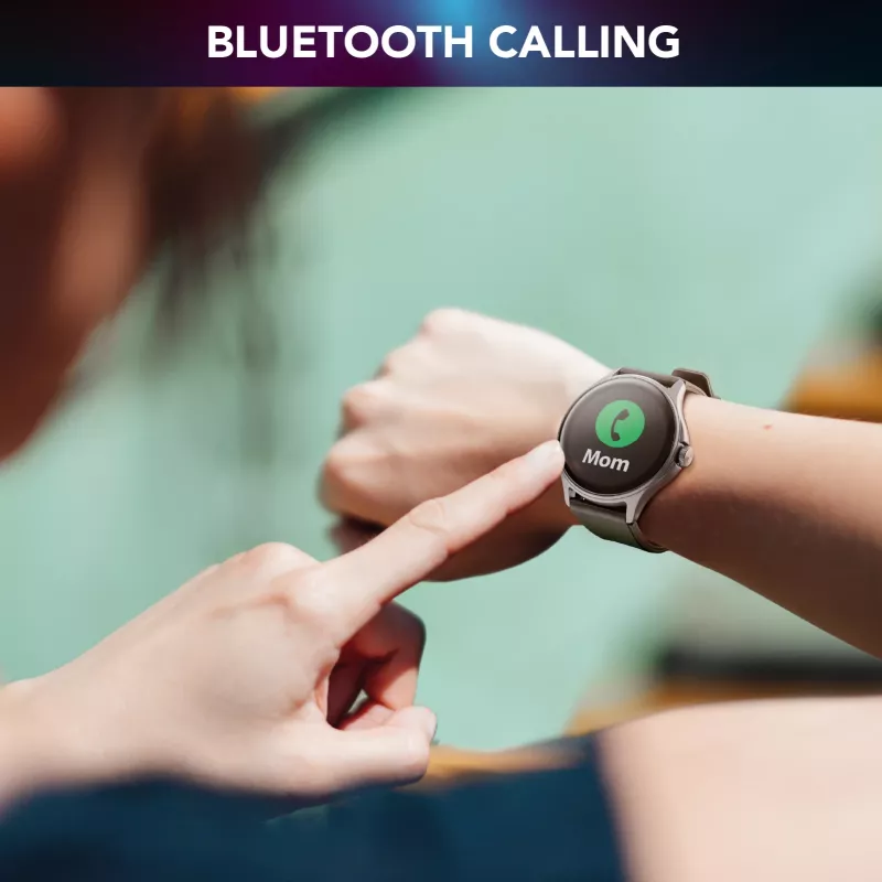 Cellularline ION PRO Round Bluetooth® viedpulkstenis ar lietotni, 3,51 cm (1,38 collas), TFT, skārienjūtīgs ekrāns, 0,00064 GB, 98 g