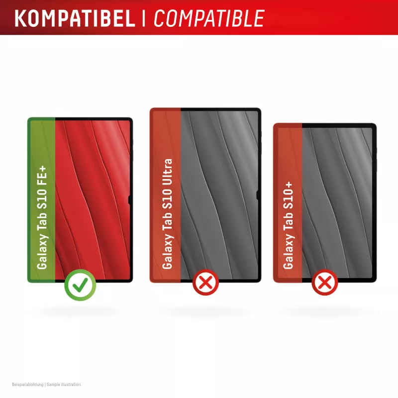 Displex Tablet Glass (9H) Samsung Galaxy Tab S10 FE+, Eco montāžas rāmis, neplīstošs
