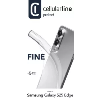 Cellularline Fine - Galaxy S25 Edge, Vāciņš, Samsung, Galaxy S25 Edge, 16,9 cm (6,66 collas), Caurspīdīgs