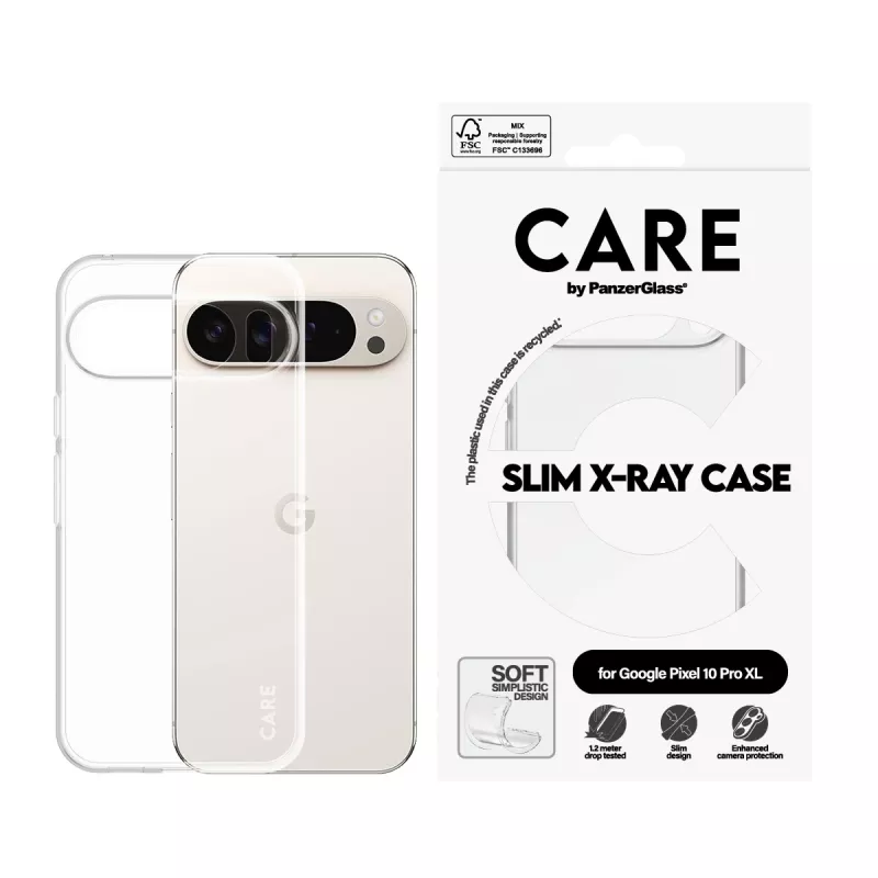 Cover PanzerGlass CARE by moderns vāciņš Transparent X-Ray Soft Google Pixel 10 Pro XL