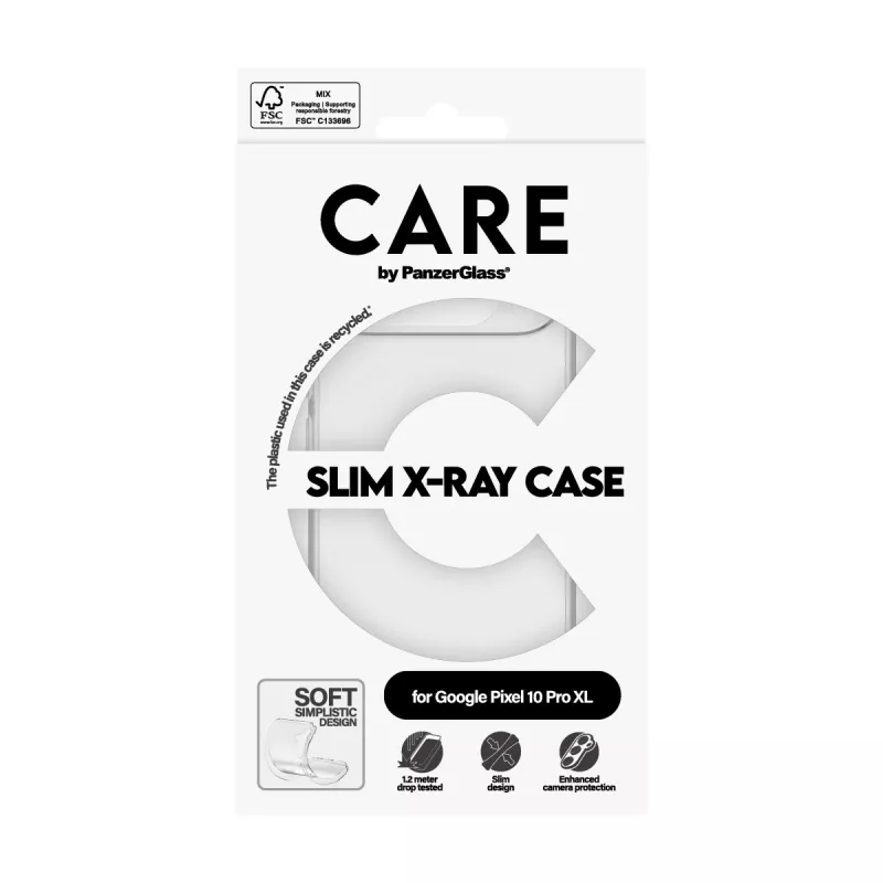 Cover PanzerGlass CARE by moderns vāciņš Transparent X-Ray Soft Google Pixel 10 Pro XL