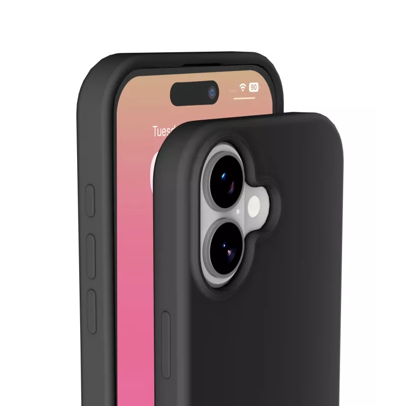 Cellularline Sensation - iPhone 17 īpaši mīksts silikona maciņš ar mīksti pieskaramu apdari, ideāli piemērots, lai aizsargātu katru jūsu iPhone 17 detaļu ar eleganci un komfortu.