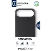 Cellularline Sensation - iPhone Air īpaši mīksts silikona maciņš ar mīksti pieskārienu apdari, kas lieliski aizsargā katru jūsu iPhone Air detaļu ar eleganci un komfortu.
