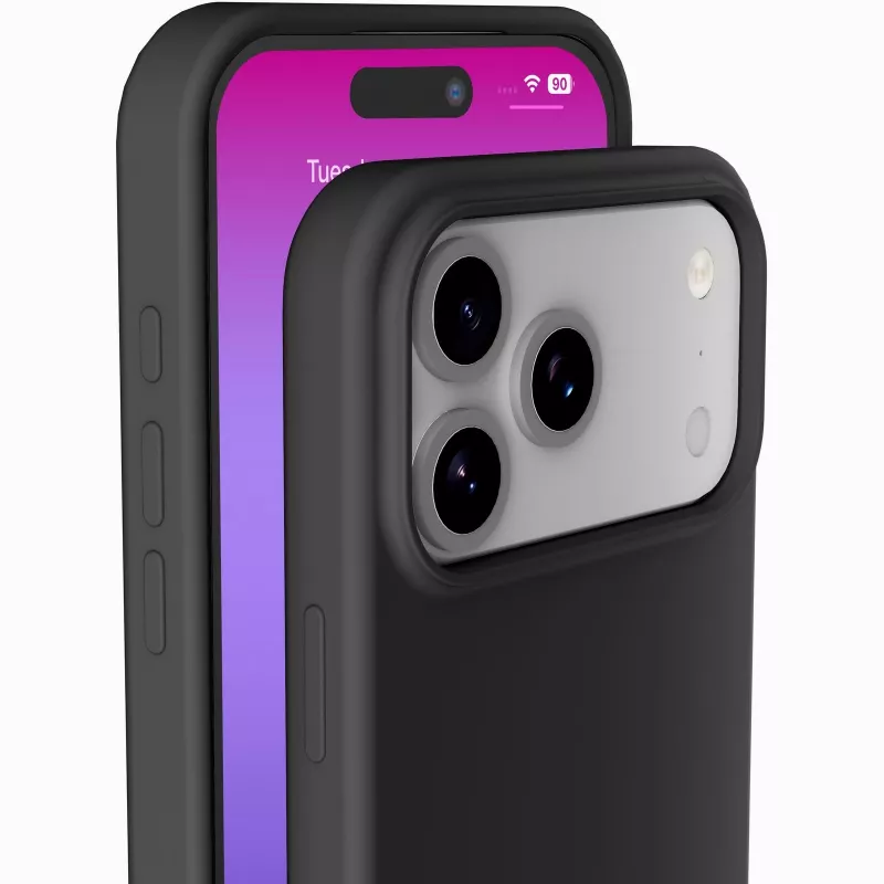 Cellularline Sensation - iPhone 17 Pro īpaši mīksts silikona maciņš ar mīkstpieskāriena apdari, lieliski piemērots, lai aizsargātu katru jūsu iPhone 17 Pro detaļu ar eleganci un komfortu.