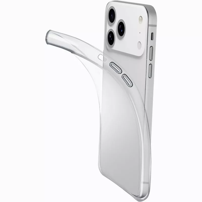 Cellularline Fine - iPhone 17 Pro, Cover, Apple, iPhone 17 Pro, 16 cm (6.3 inch), Transparent