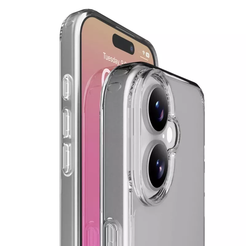 Cellularline Clear Protect - iPhone 17 ciets maciņš ar gumijas malām
