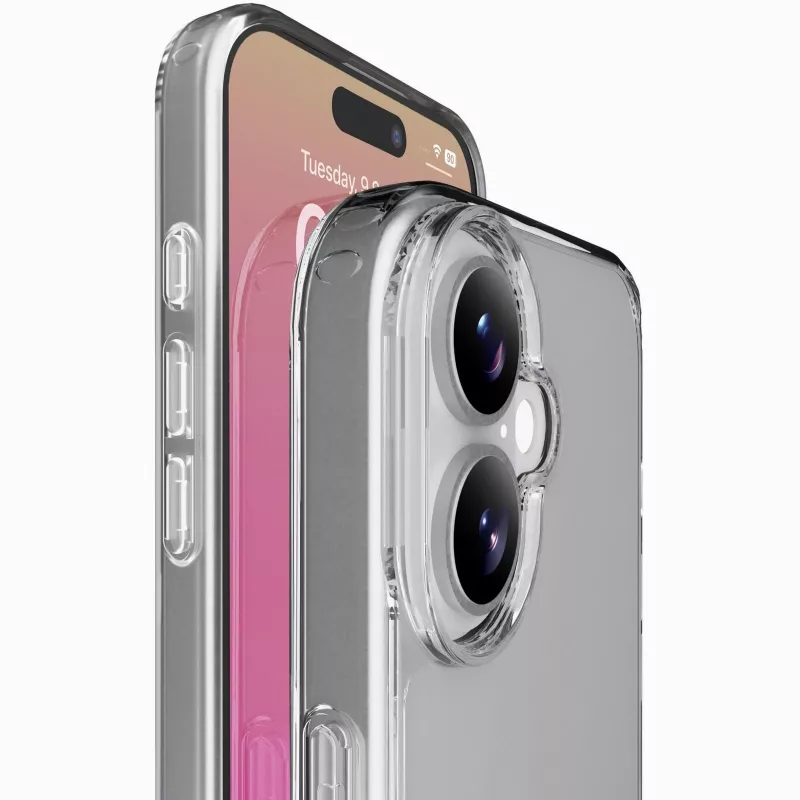 Cellularline Clear Protect - iPhone 17 ciets maciņš ar gumijas malām