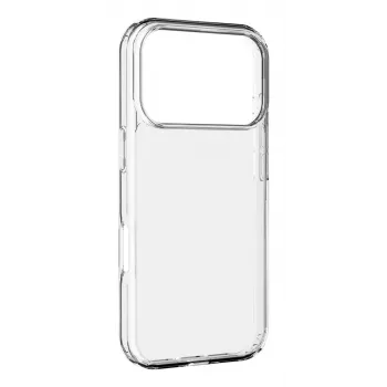 Cellularline Clear Protect - iPhone 17 Pro cietais vāciņš ar gumijas malām