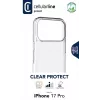 Cellularline Clear Protect - iPhone 17 Pro cietais vāciņš ar gumijas malām