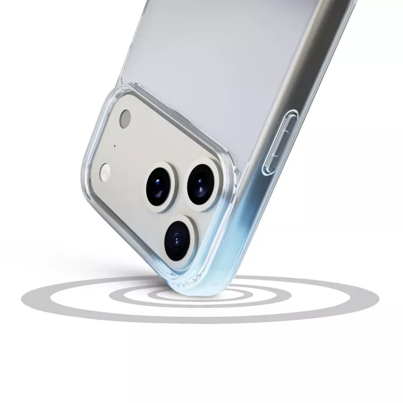 Cellularline Clear Protect - iPhone 17 Pro cietais vāciņš ar gumijas malām