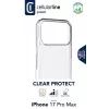 Cellularline Clear Protect - iPhone 17 Pro Max cietais vāciņš ar gumijas malām