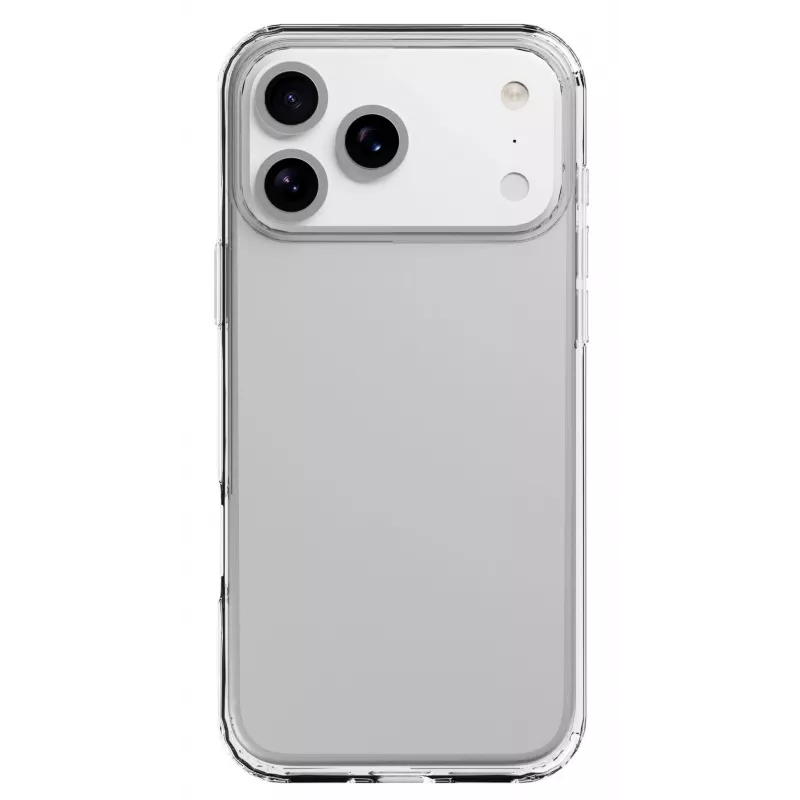 Cellularline Clear Protect - iPhone 17 Pro Max cietais vāciņš ar gumijas malām