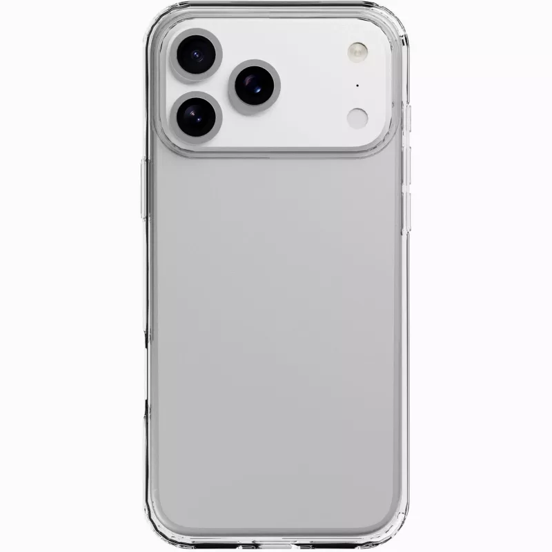 Cellularline Clear Protect - iPhone 17 Pro Max cietais vāciņš ar gumijas malām