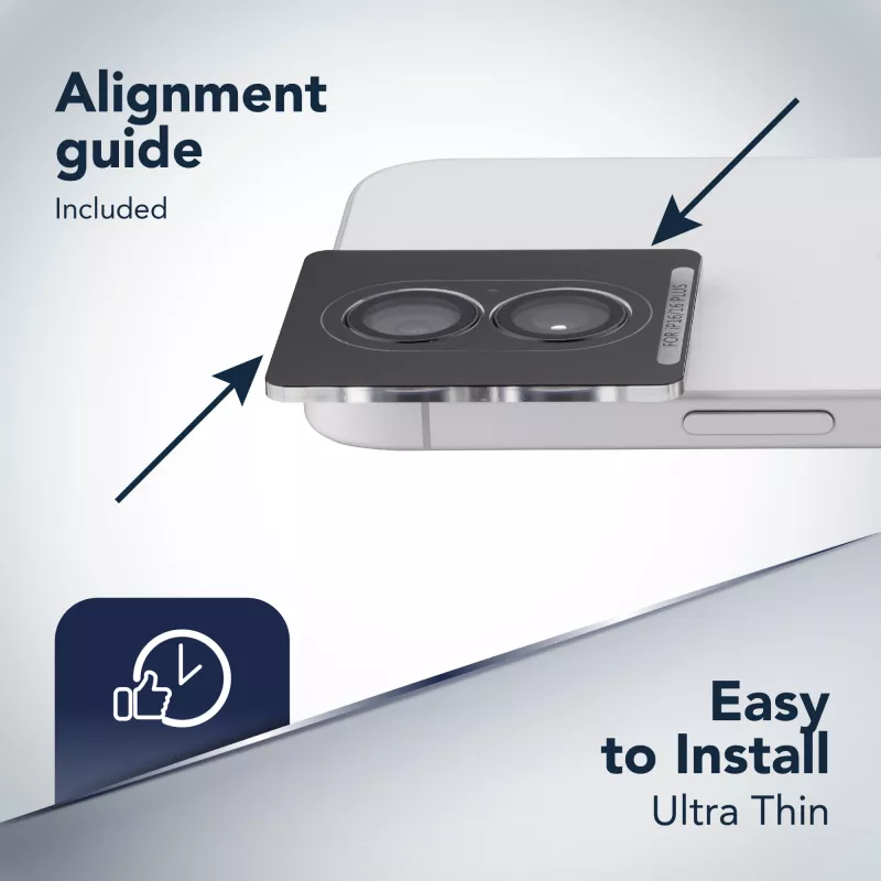 Cellularline Camera Lens Ring - iPhone 17 Rūdīta stikla kameras aizsardzība