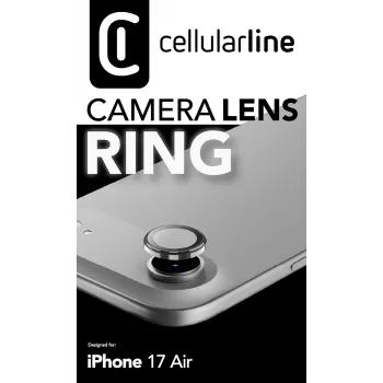 Cellularline Camera Lens Ring - iPhone Air rūdītais stikls kameras aizsardzībai
